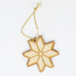 Wooden Snowflake Tag