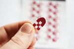 Woven Heart Stickers